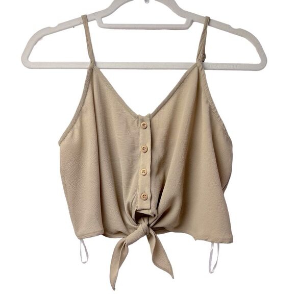 Princess Polly Tops - Princess Polly Cami Button Down Tie Front Top Size 8